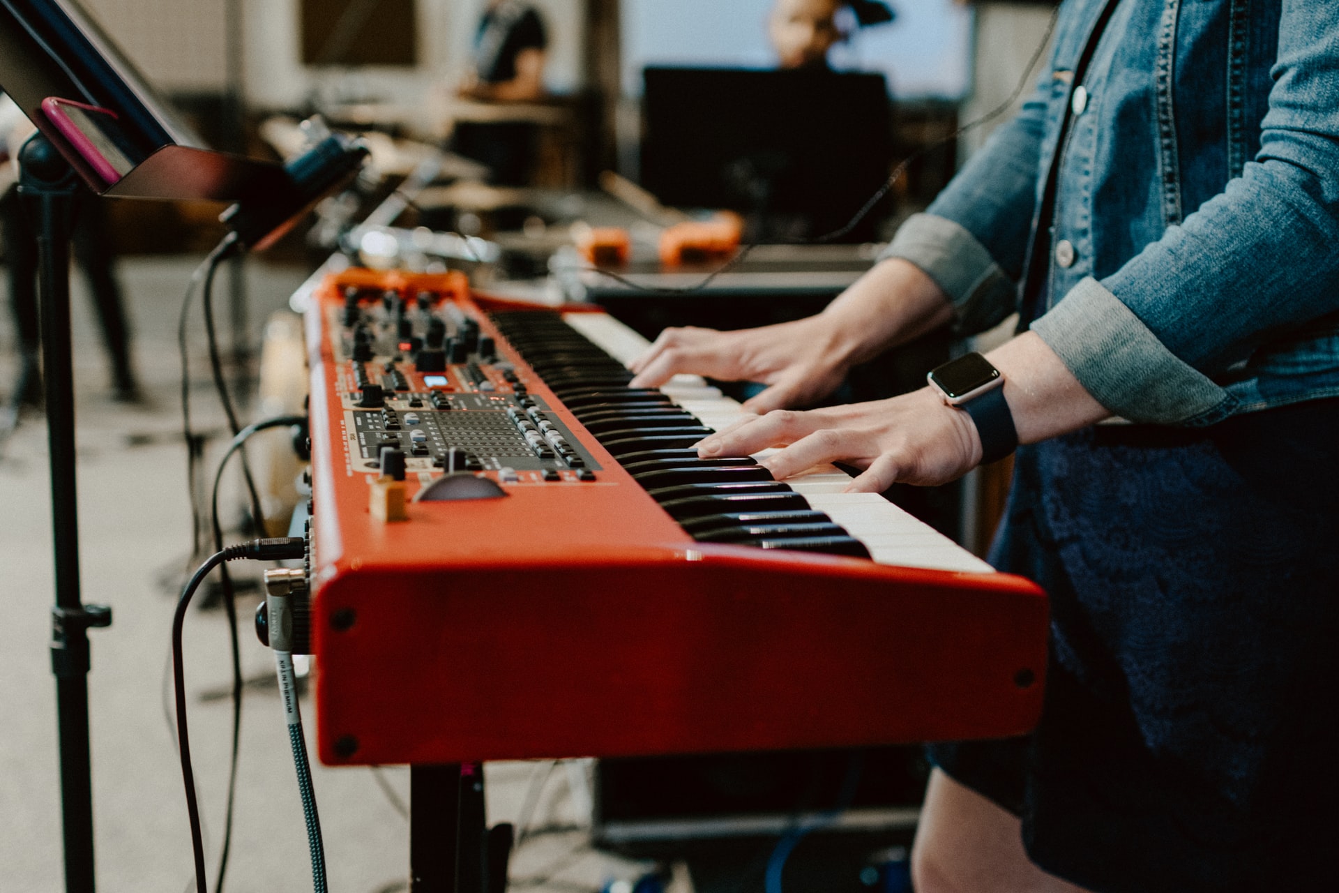 playing piano